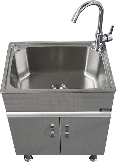 oem stainless steel laundry cabinet|Laundry Sinks .